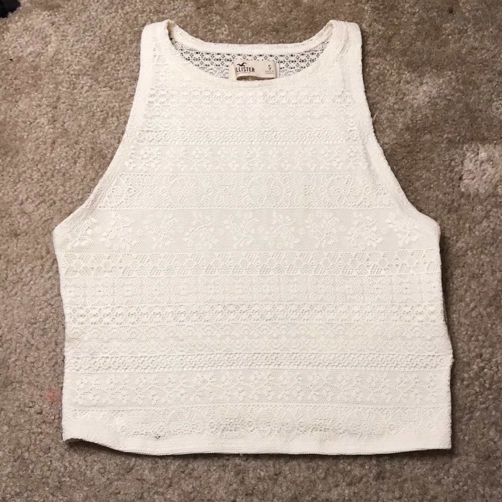 lace cropped tank